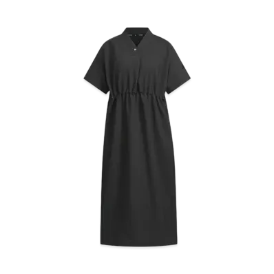 adidas Luxflow Casual Woven Short Sleeve Dress "Black"