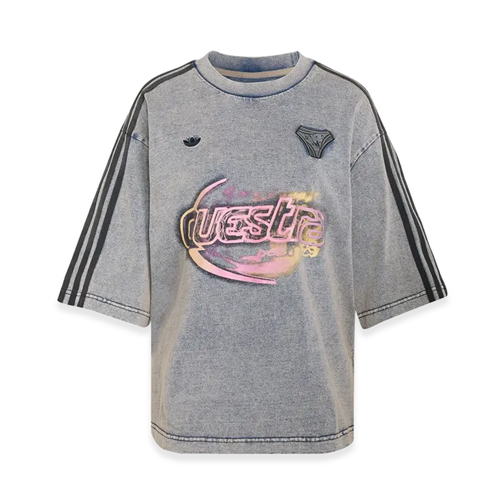 adidas Women's Adilenium Season 5 Oversized Denim T-Shirt "ChalkyBrown"