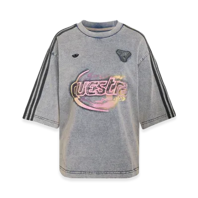 adidas Women's Adilenium Season 5 Oversized Denim T-Shirt "ChalkyBrown"