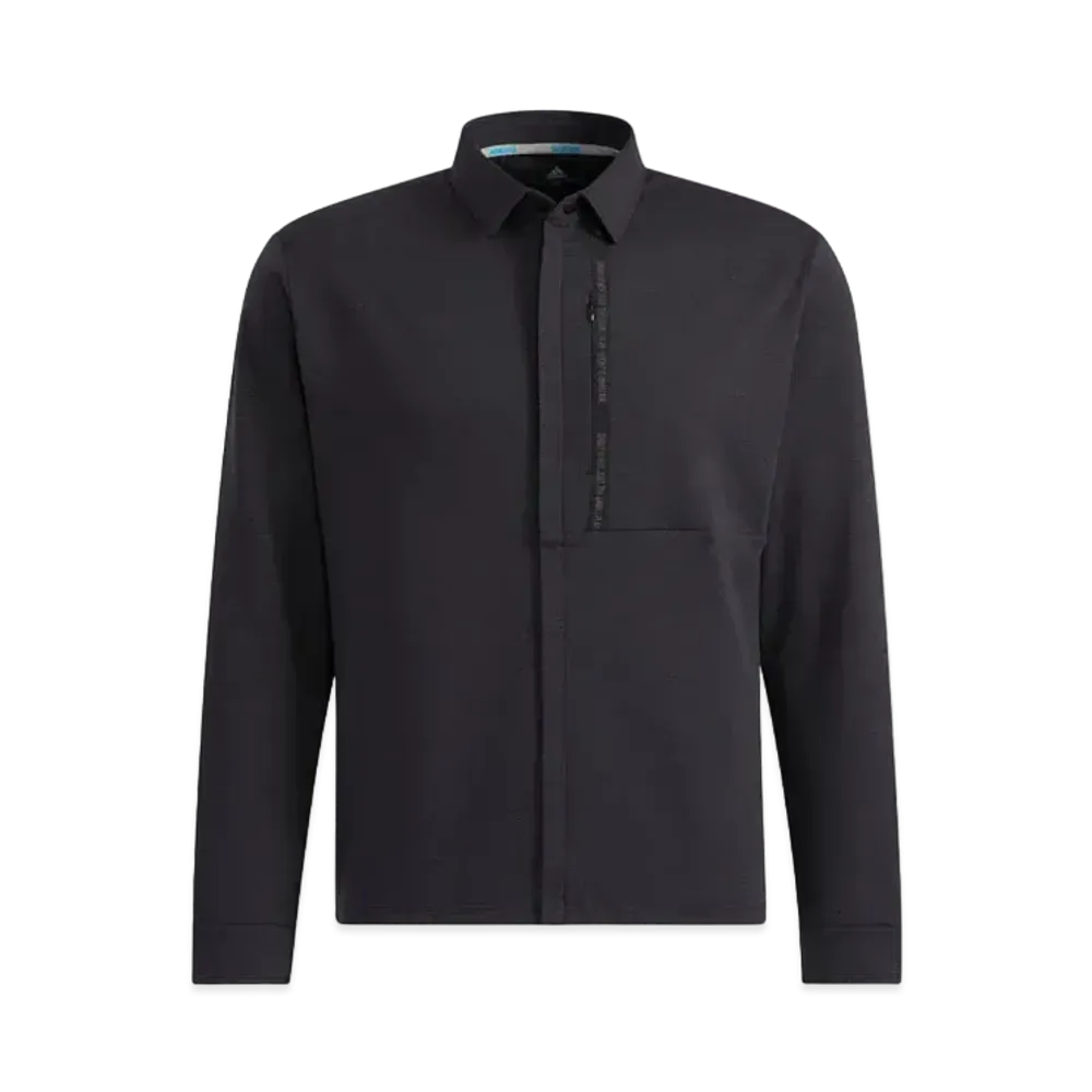 ADIDAS FULL ZIP LONG SLEEVE SHIRT JACKET "Black"