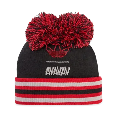 adidas x Avavav Souvenir Pom Pom Beanie "Black/Better Scarlet"