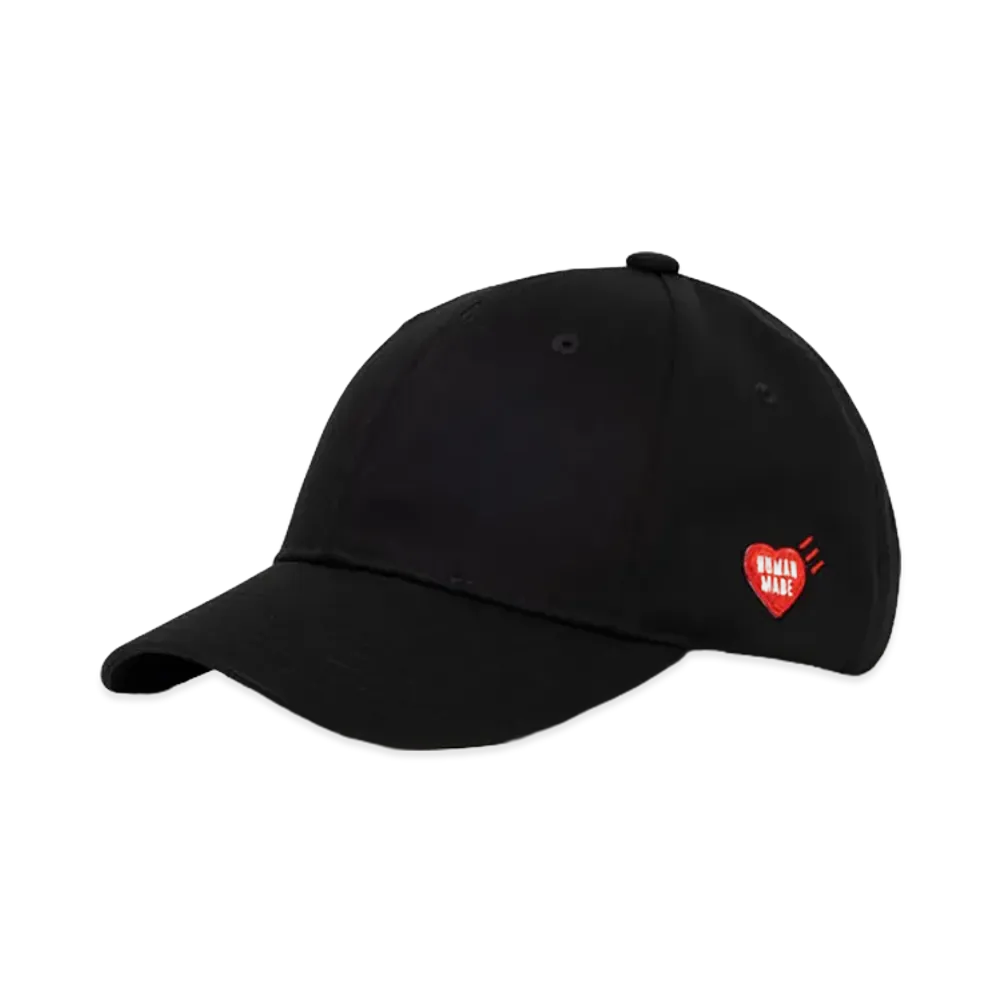 HUMAN MADE Heart Badge 6Panel Twill Cap "Black"