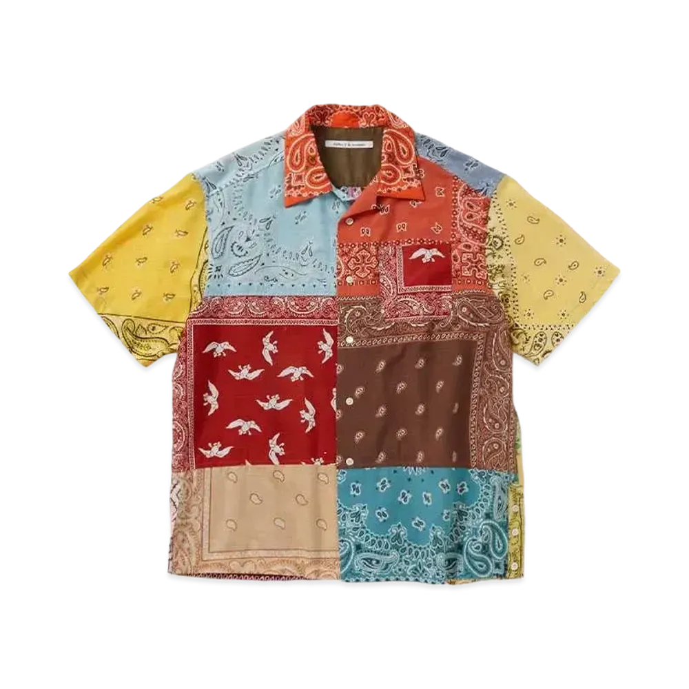Children of the discordance BANDANA PATCH WORK SS SHIRT "MIX"