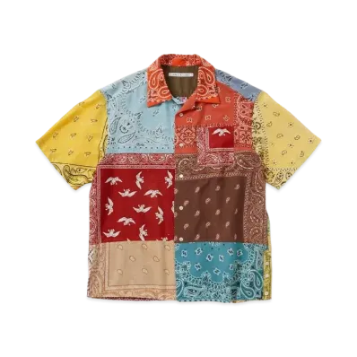 Children of the discordance BANDANA PATCH WORK SS SHIRT "MIX"