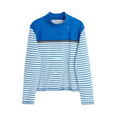 OUR LEGACY Artist Polo Trashed Carnot Stripe "Blue"
