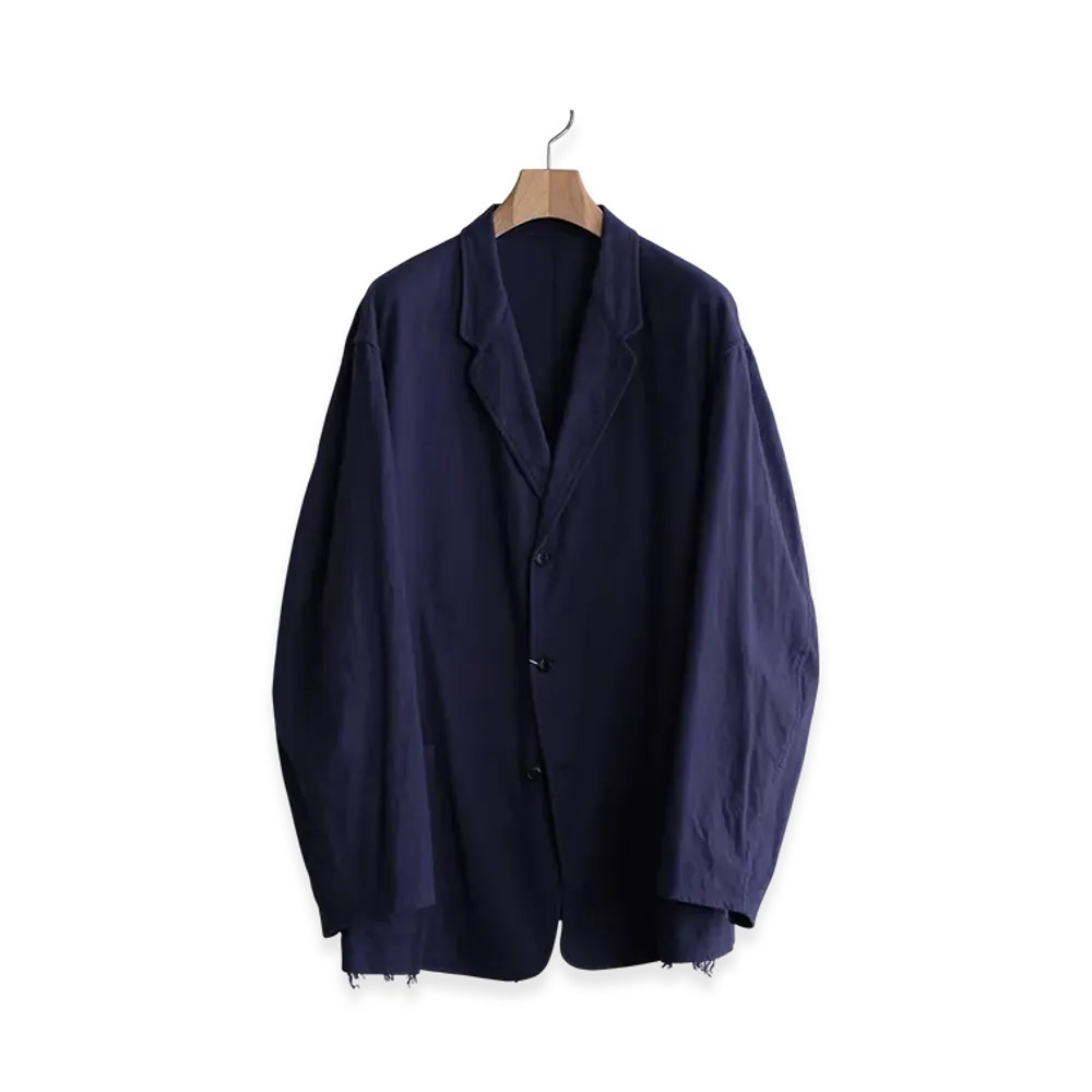 COMOLI Cotton Flannel Jacket "Royal Blue"