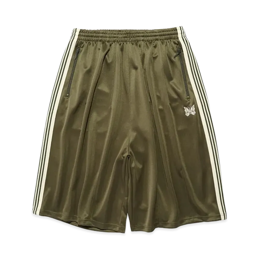 NEEDLES x STUDIOUS H.D Track Short Pant - Poly Smooth "Olive"