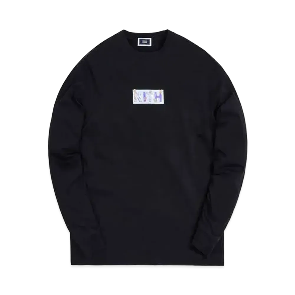 Kith x Superwaxx Classic Logo L/S Tee "Black"