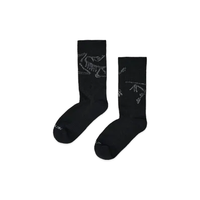 ARC'TERYX Merino Wool Mid Bird Sock "Black/White" X000010463