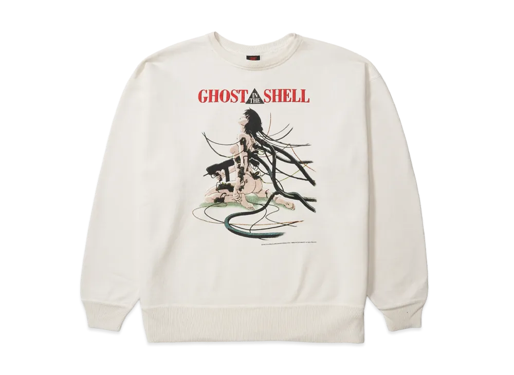SAINT Mxxxxxx x GHOST IN THE SHELL Crew Neck Sweat "White"