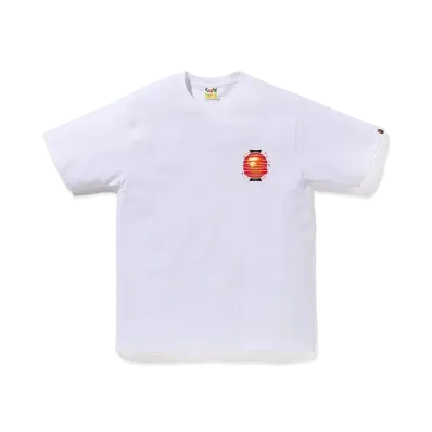 A BATHING APE Japanese Lantern Tee "White"