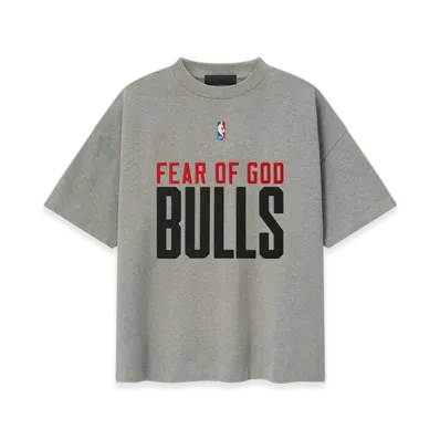 FEAR OF GOD ESSENTIALS Bulls 90's Tee "Concrete Heather"