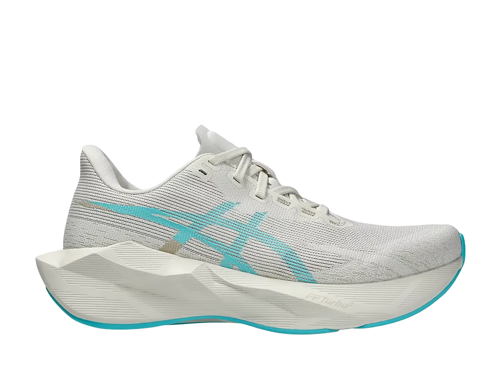 Asics Women's Novablast 6 "Soft Oat/Energy Aqua"