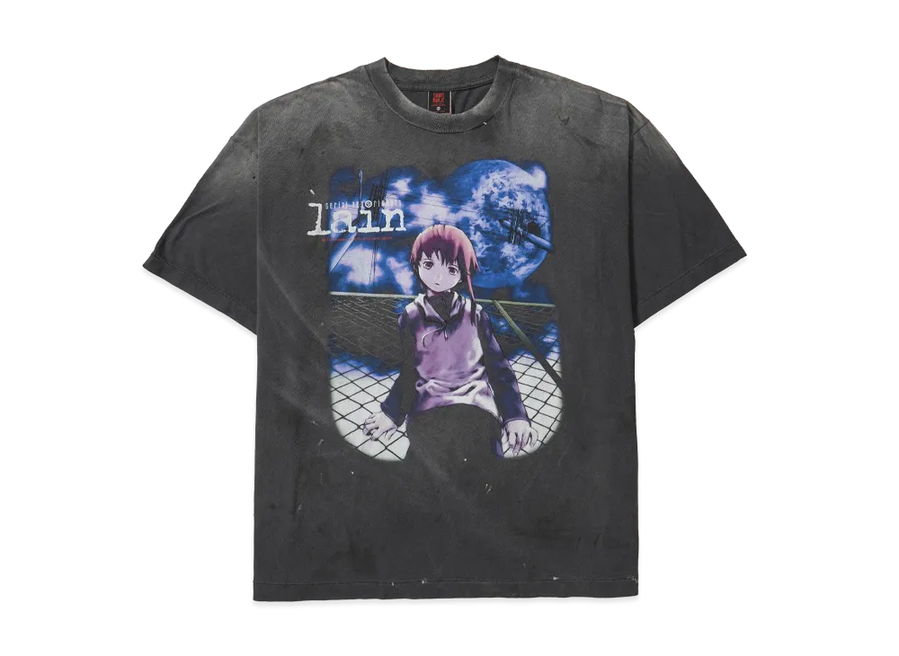 セントマイケル x シリアルエクスペリメンツレイン x ギークスルール Tシャツ "ブラック"