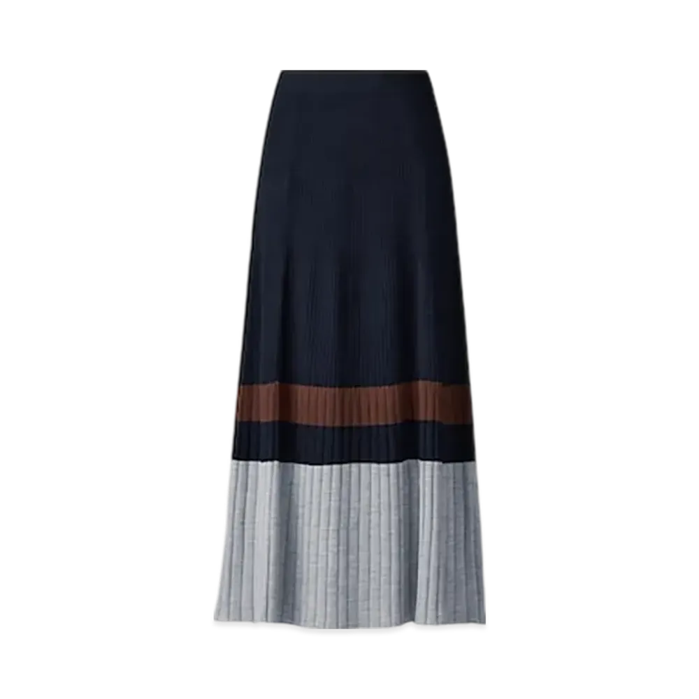Uniqlo C Women'S Merino Blend Skirt #1 "Navy"