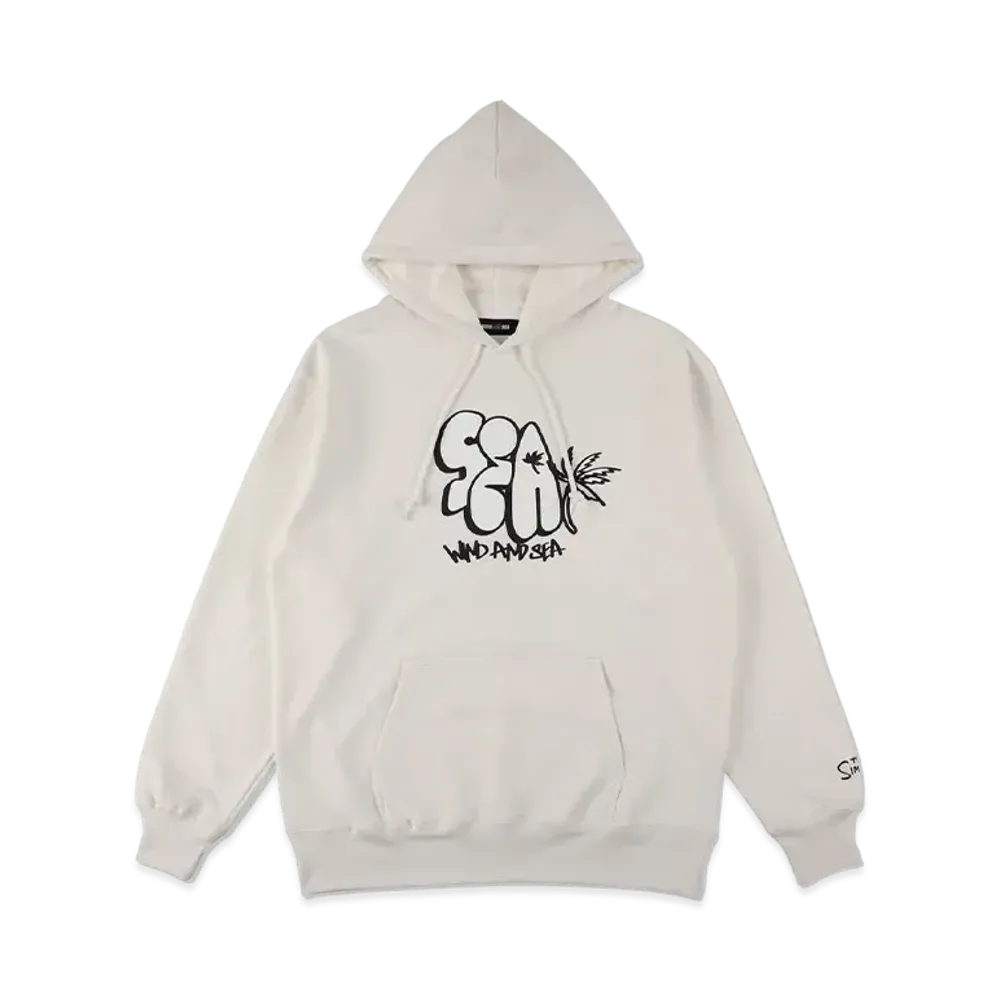WIND AND SEA THE SIMPSONS / WDS Graffiti Logo Hoodie "Off White"
