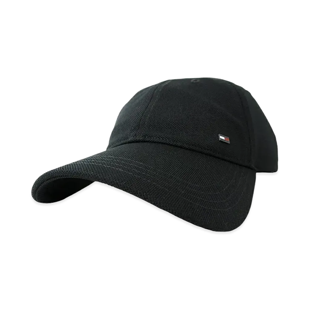 TOMMY HILFIGER Soft Pique 6 Panel Cap 1985 "Black"