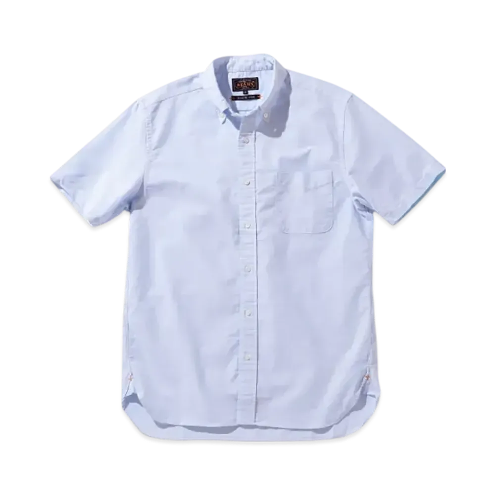 BEAMS B.D. Short Sleeve Oxford Coolmax "Blue"