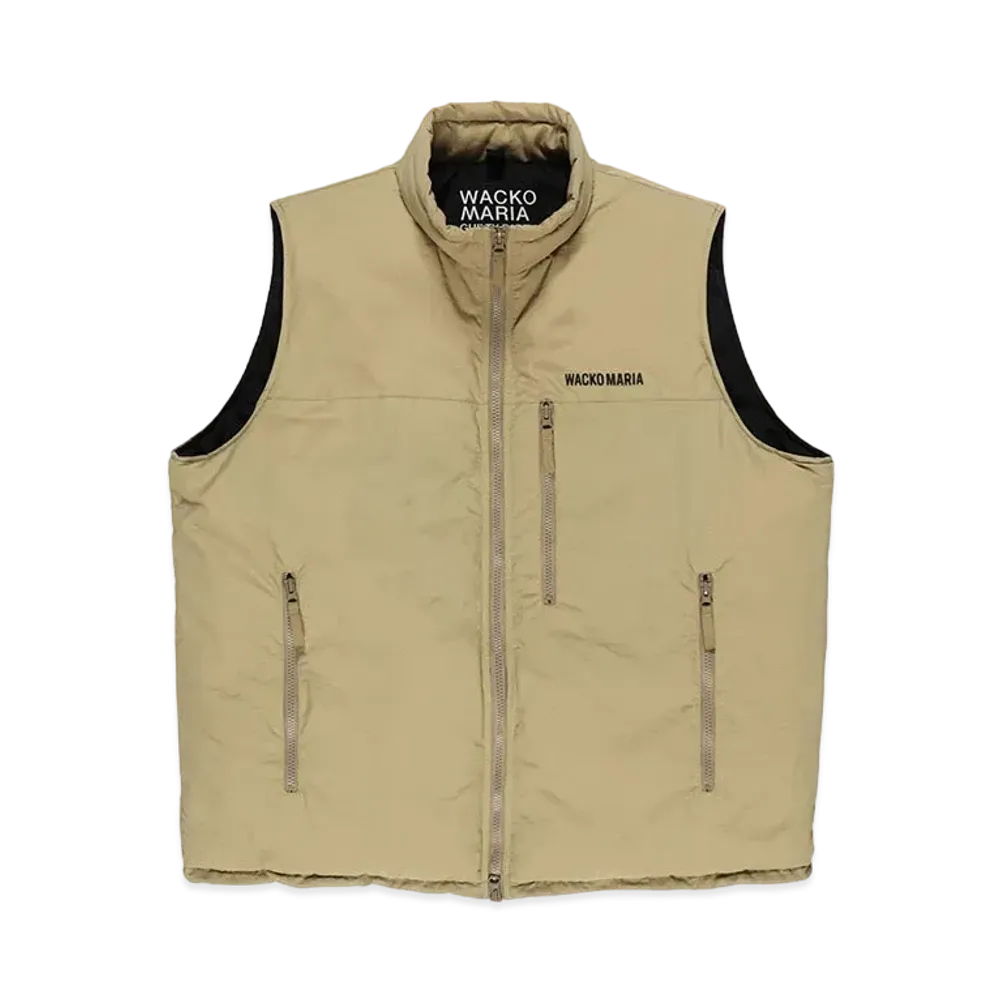 WACKO MARIA Nylon Padding Vest "Beige"