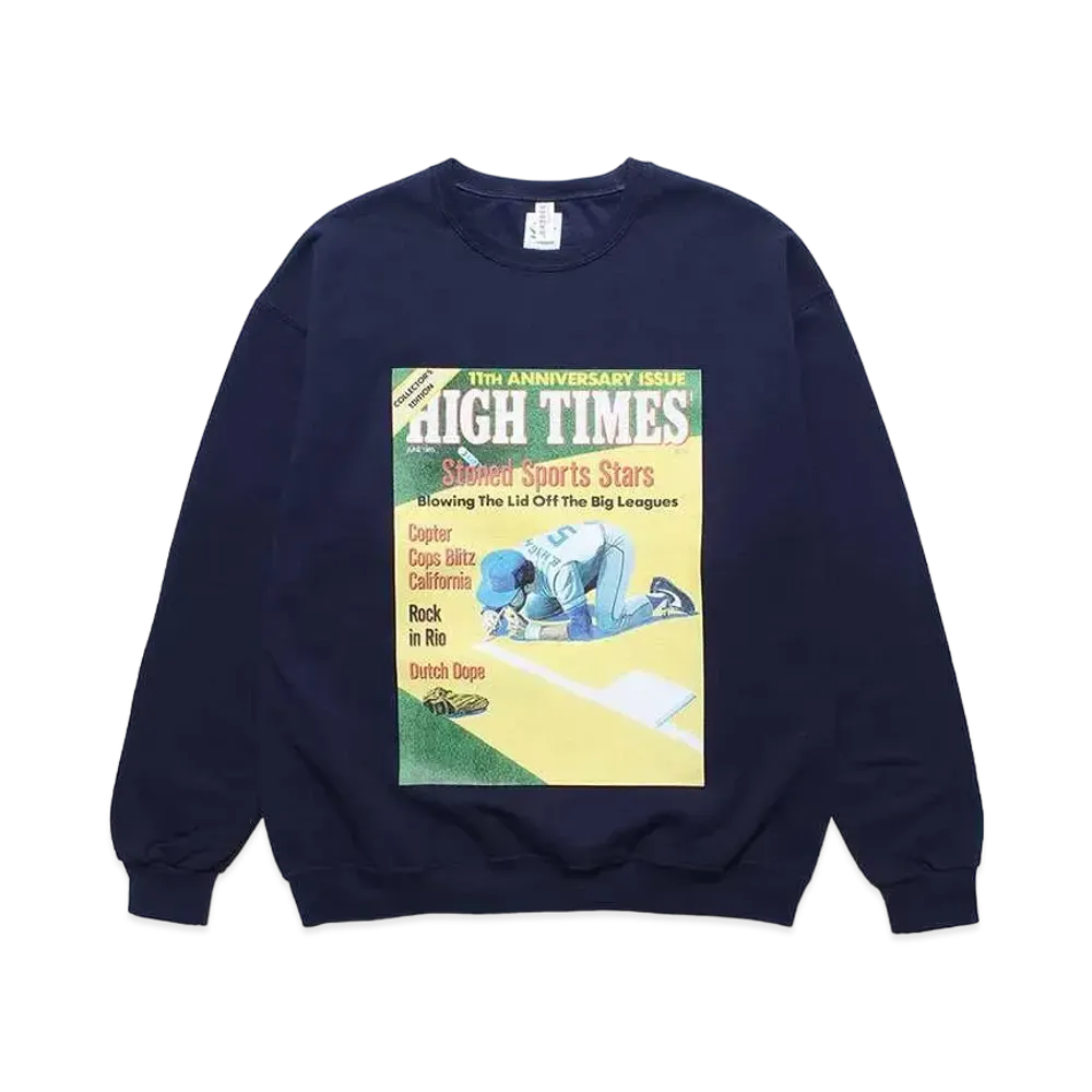 WACKO MARIA HIGH TIMES / Sweat Shirt #1 "Navy"