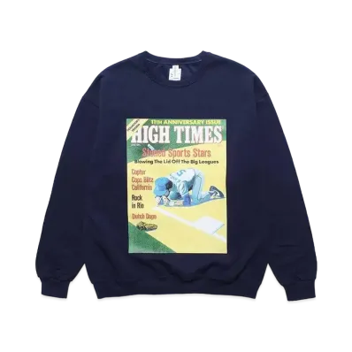 WACKO MARIA HIGH TIMES / Sweat Shirt #1 "Navy"