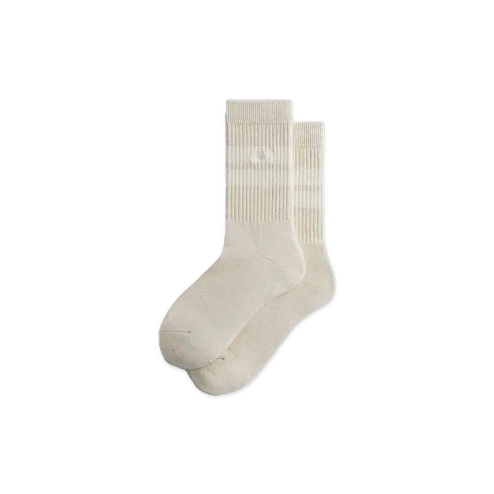 Kith Stripe Crew Socks With Script Embroidery "Lace"