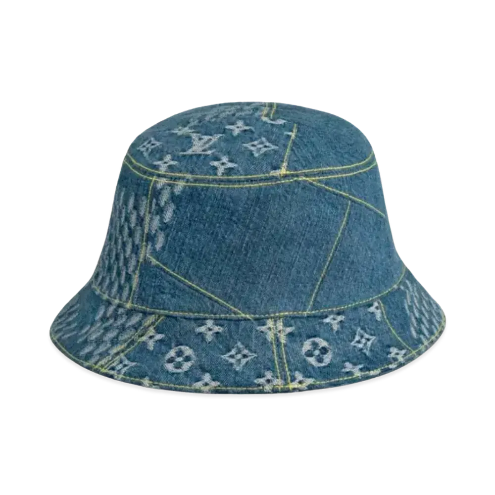 Louis Vuitton x Nigo Damier Geant Wave Monogram Hat "Blue"