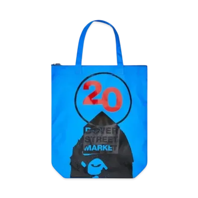 Dover Street Market London x A BATHING APE 20th Anniversary Tote "Blue"