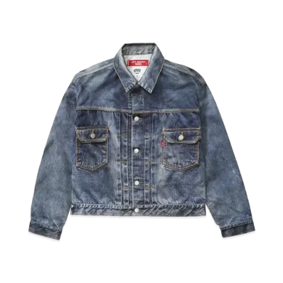 eYe JUNYA WATANABE MAN x Levi's x BerBerJin 507XX Denim Print Jacket "Indigo"