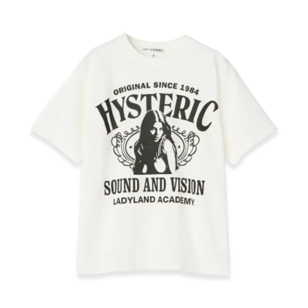 HYSTERIC GLAMOUR Ladyland Academy T-Shirt "White"