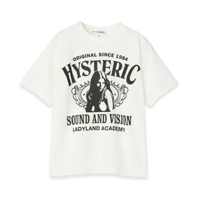 HYSTERIC GLAMOUR Ladyland Academy T-Shirt "White"