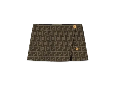 FENDI x Versace Fendace FF Mini Skirt "Brown"