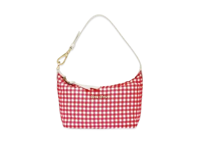 MIU MIU Miu Spirit Printed Faille Mini-Bag "Red/White"