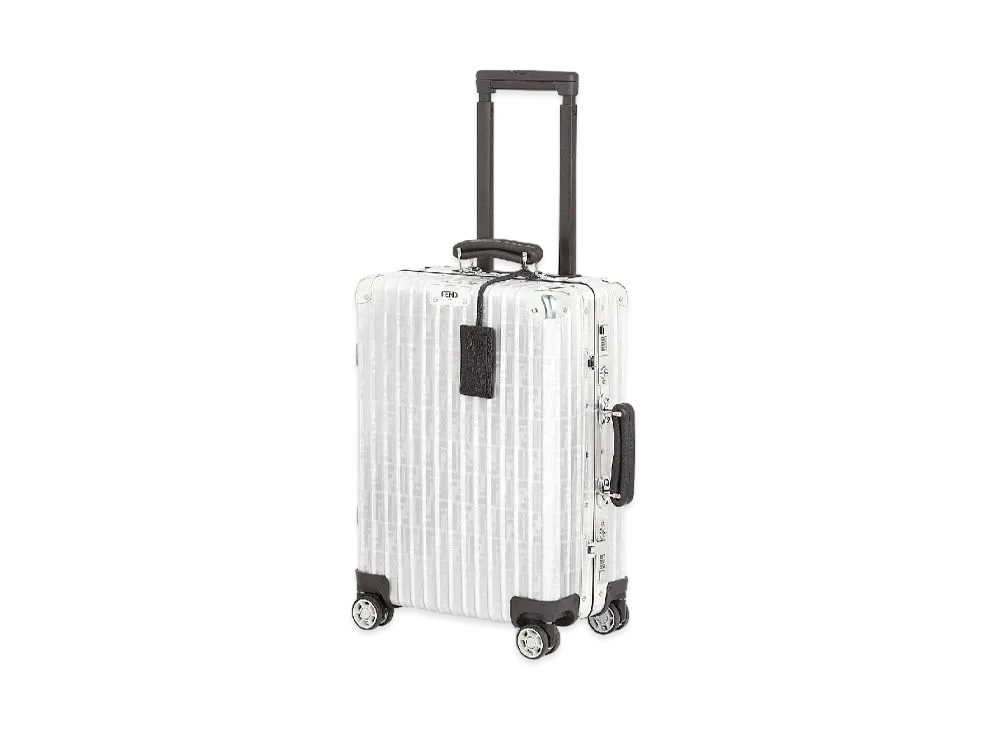 FENDI Suitcase Cabin S Size Aluminum Suitcase "Gray"