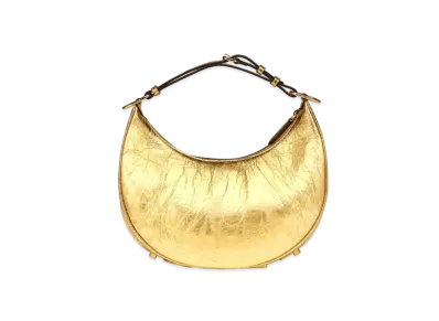 FENDI Fendigraphy Small Laminate Leather Bag "Gold"
