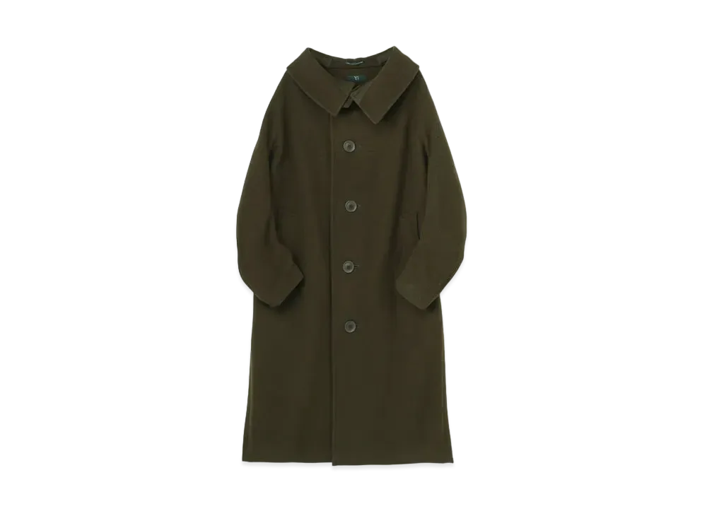 Yohji Yamamoto Y's WOOL MOSSER LONG CAPE "Khaki"