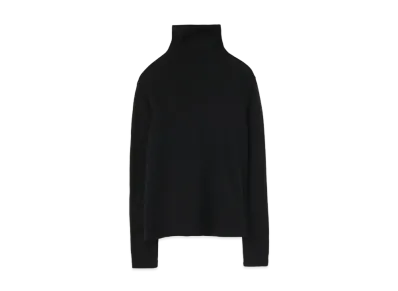 Yohji Yamamoto Y's PLAIN STITCH HIGH NECK LONG SLEEVE T "Black"
