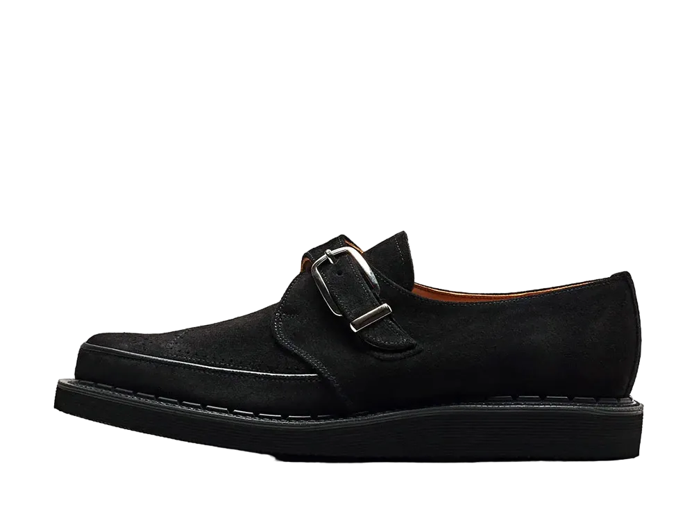 GEORGE COX Strummer Monk EVA Sole "Black" Suede 4200-EVA-090