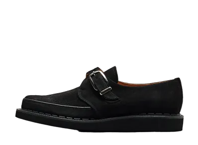 GEORGE COX Strummer Monk EVA Sole "Black" Suede 4200-EVA-090