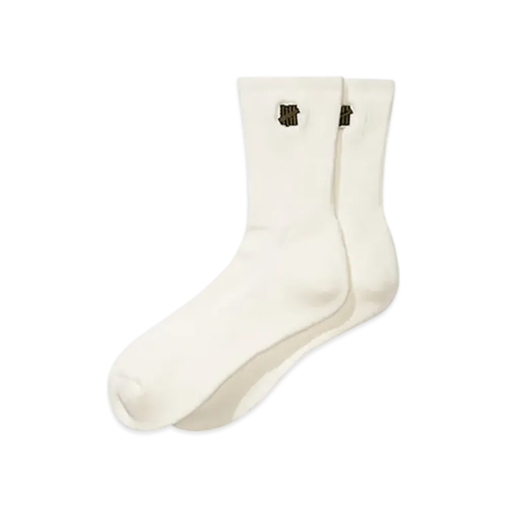 UNDEFEATED Premium Icon Crew Sock "Off White"