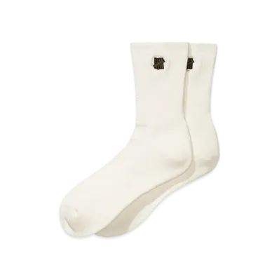 UNDEFEATED Premium Icon Crew Sock "Off White"