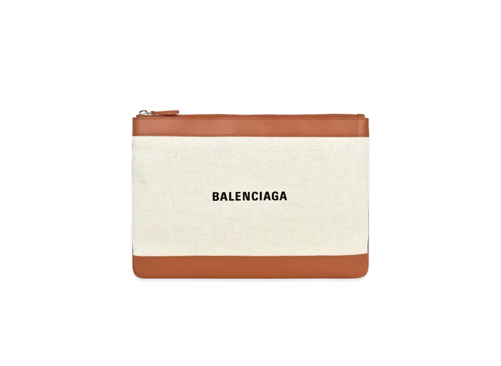 BALENCIAGA Clutch Bag "Milky White"