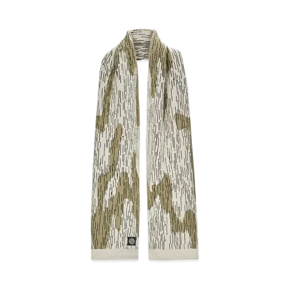 Stone Island N19B3 'RAIN CAMO' MIXED YARN "Ibory"