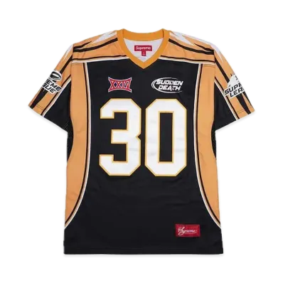 Supreme Sudden Death Football Jersey "Black"