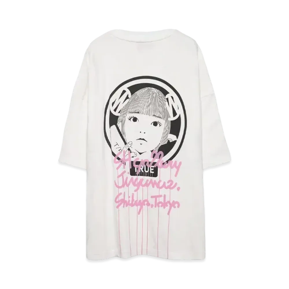 PRESTIGE APPAREL FUZZY&NEW S/S Tee for HYPE DROP Exclusive "WHITExPINK"