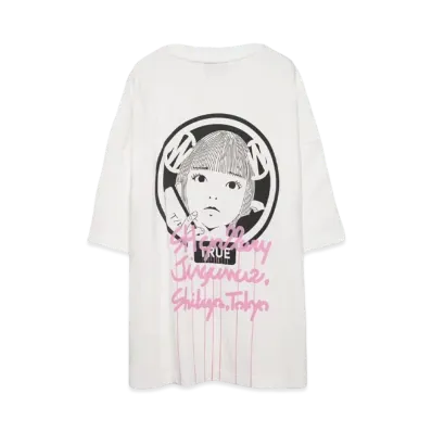 PRESTIGE APPAREL FUZZY&NEW S/S Tee for HYPE DROP Exclusive "WHITExPINK"