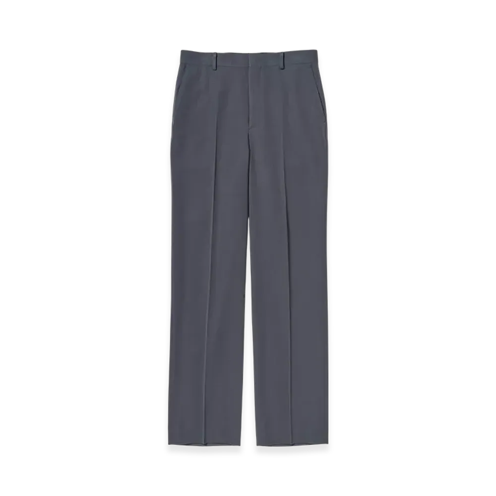 AURALEE Light Wool Max Gabardine Slacks "Dark Gray"