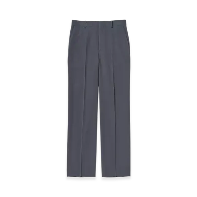 AURALEE Light Wool Max Gabardine Slacks "Dark Gray"