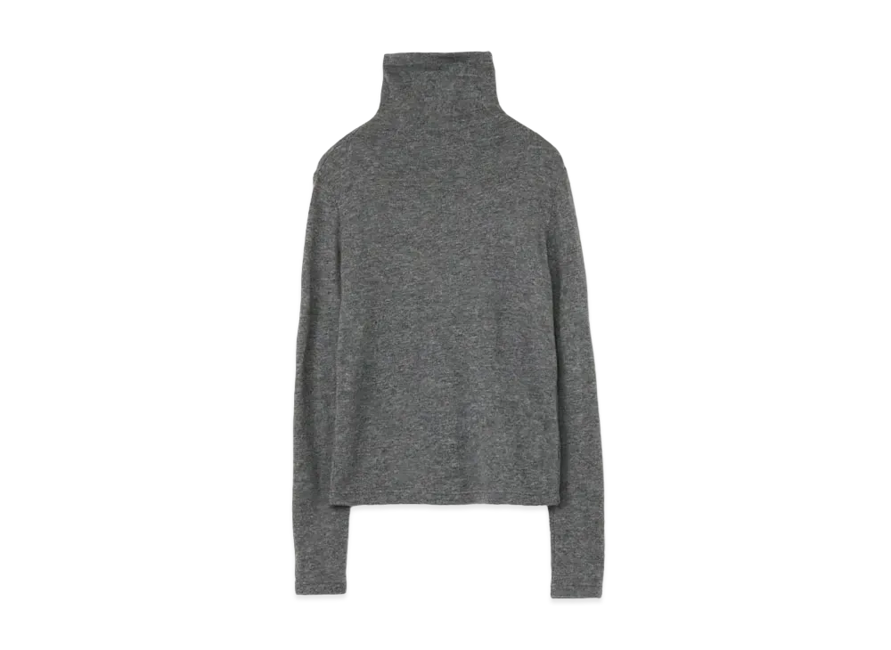 Yohji Yamamoto Y's PLAIN STITCH HIGH NECK LONG SLEEVE T "Gray"