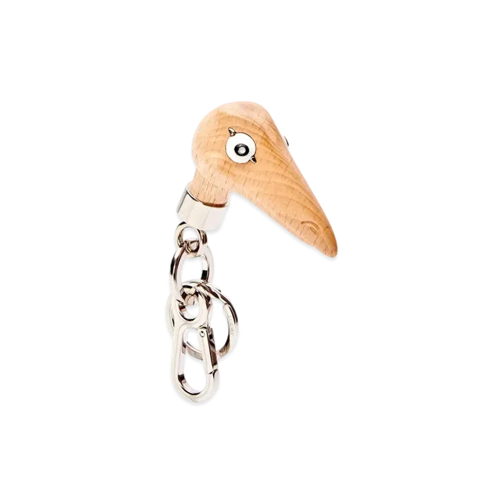 LOEWE x Howl's Moving Castle Cane Handle Charm In Wood and Brass "Natural"